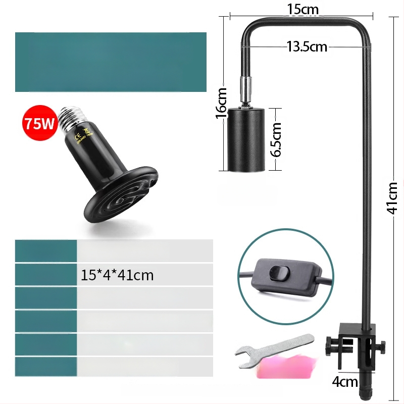 Λάμπα basking για ερπετά, σώμα από αλουμίνιο, 25W, πρόσθετος φωτισμός, μάρκα Climbing General