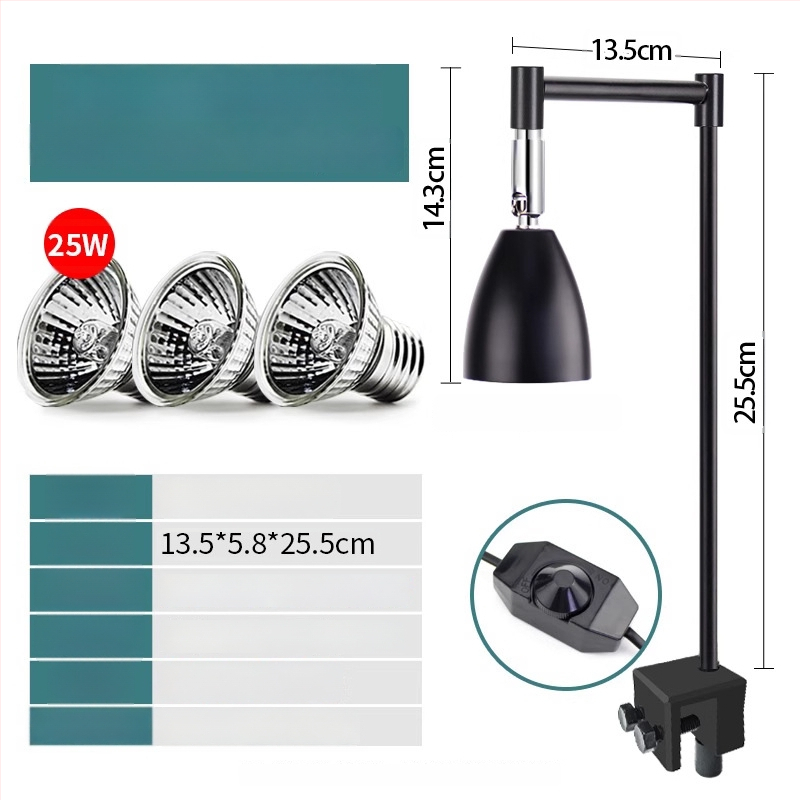 Λάμπα basking για ερπετά, σώμα από αλουμίνιο, 25W, πρόσθετος φωτισμός, μάρκα Climbing General