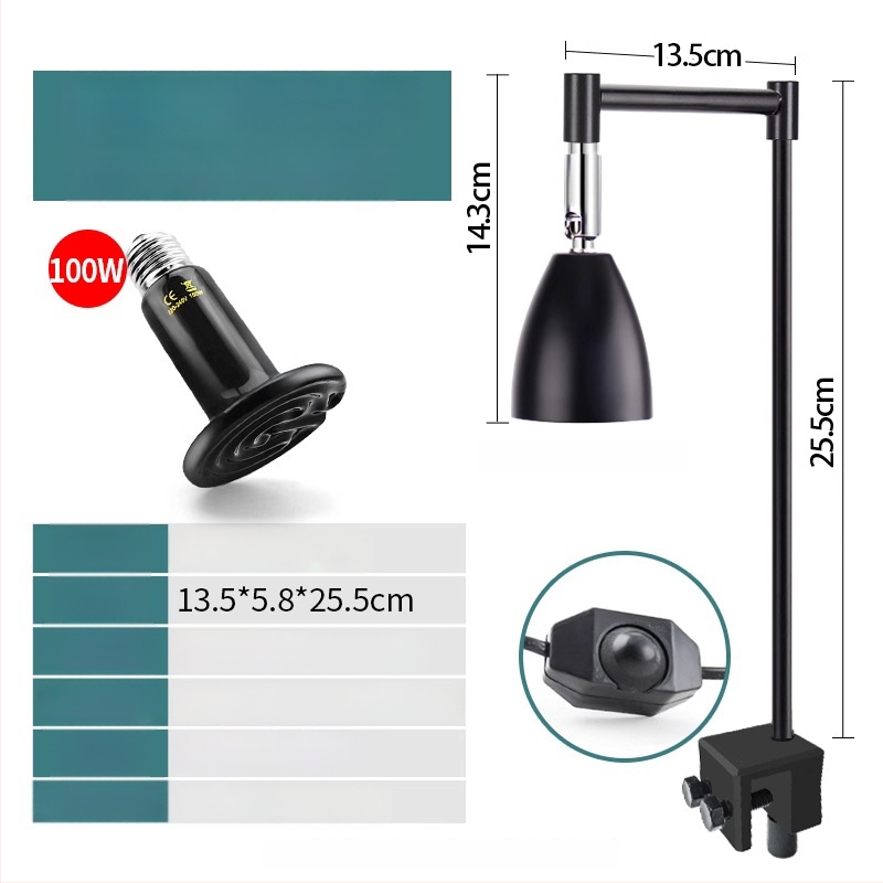 Λάμπα basking για ερπετά, σώμα από αλουμίνιο, 25W, πρόσθετος φωτισμός, μάρκα Climbing General