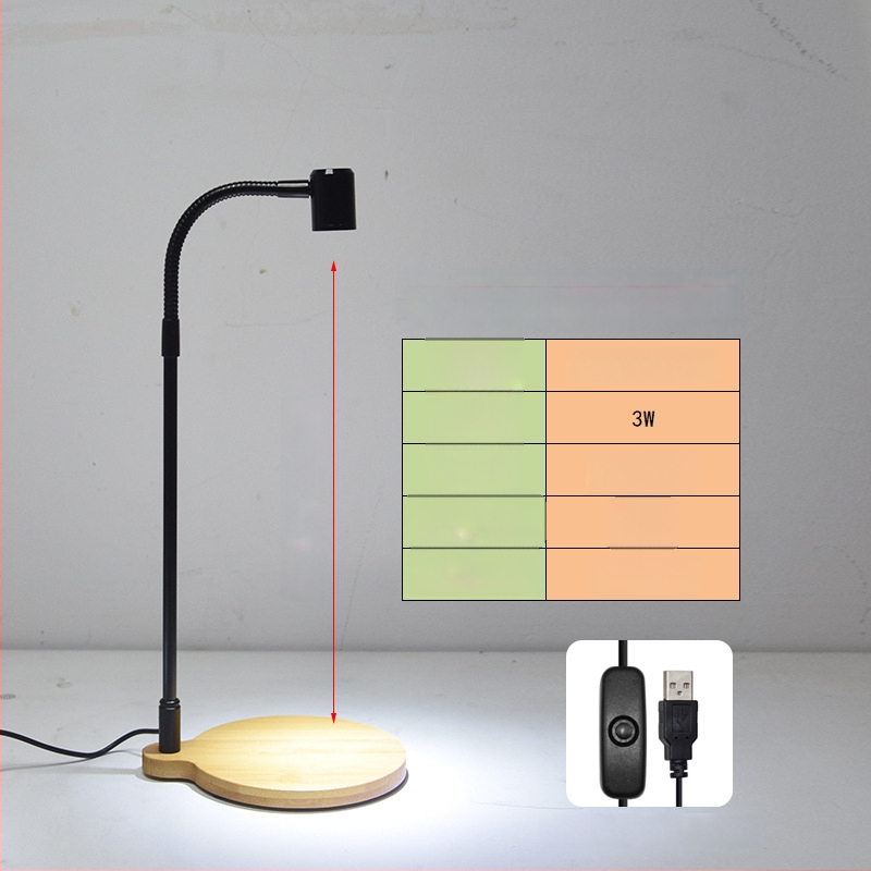 LED φως ανάπτυξης φυτών για παχύφυτα και φυτά σε γλάστρες - πλήρες φάσμα, 3W, 0,5 kg