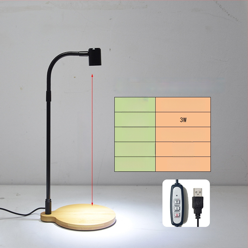 LED φως ανάπτυξης φυτών για παχύφυτα και φυτά σε γλάστρες - πλήρες φάσμα, 3W, 0,5 kg