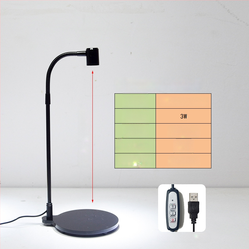 LED φως ανάπτυξης φυτών για παχύφυτα και φυτά σε γλάστρες - πλήρες φάσμα, 3W, 0,5 kg