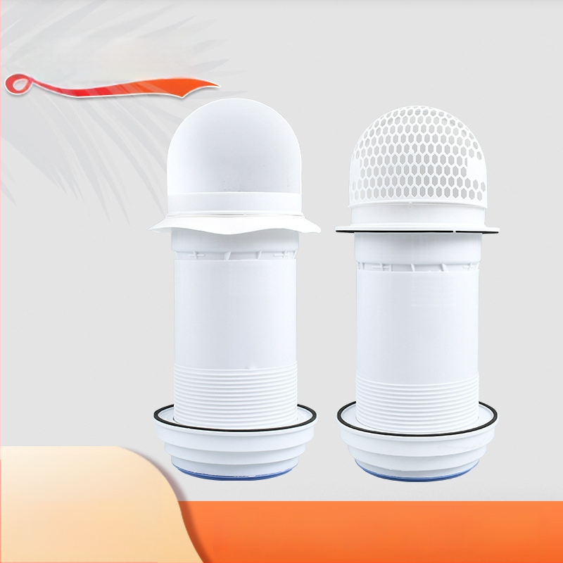 Кухненски през стената обратен клапан за стъклена качулка, пластмасов, модерен стил