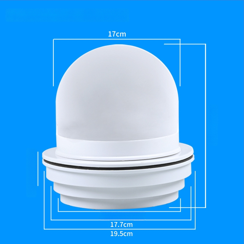 Кухненски през стената обратен клапан за стъклена качулка, пластмасов, модерен стил