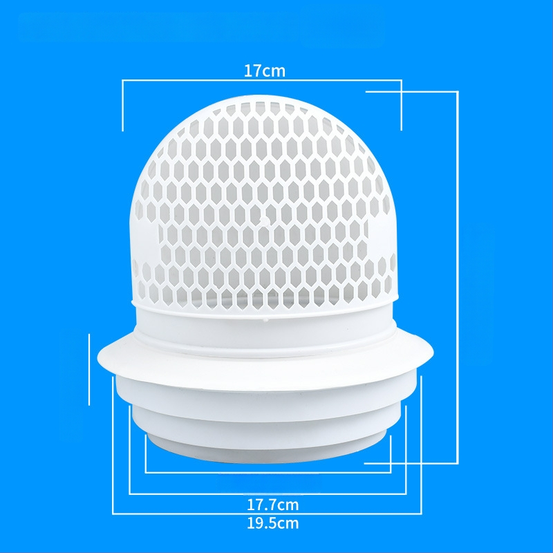 Кухненски през стената обратен клапан за стъклена качулка, пластмасов, модерен стил