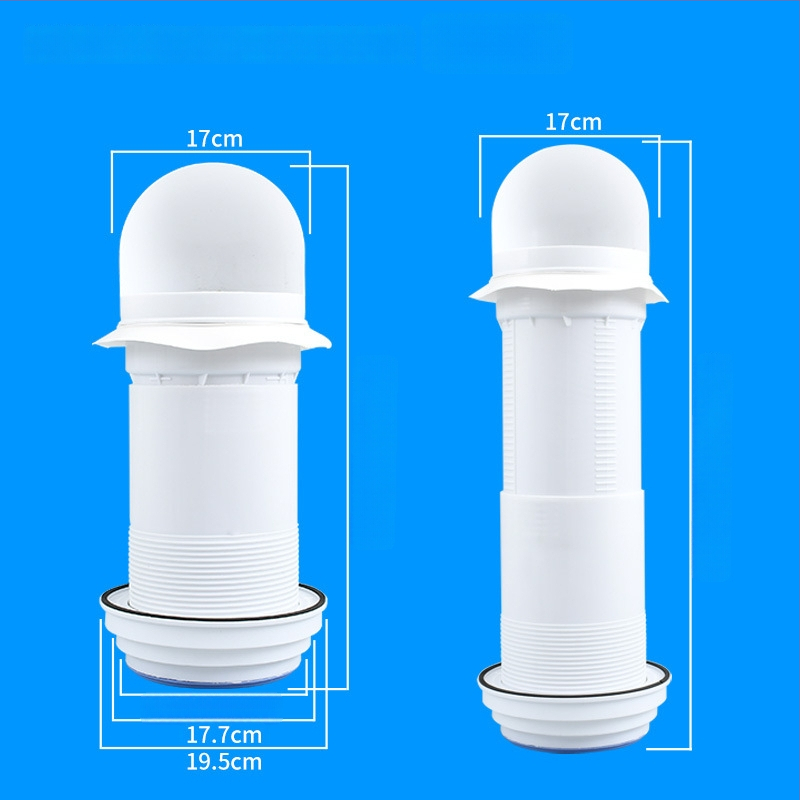 Кухненски през стената обратен клапан за стъклена качулка, пластмасов, модерен стил