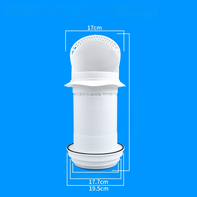 Кухненски през стената обратен клапан за стъклена качулка, пластмасов, модерен стил