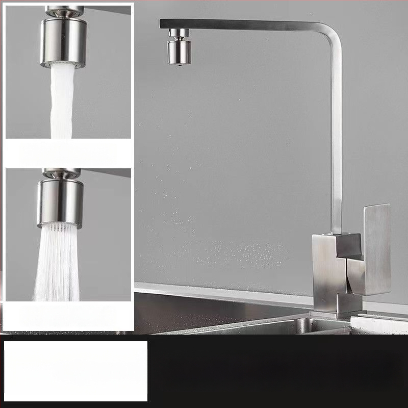 Nerezová kuchynská batéria, model 10090, miešací ventil, montáž typu sedadlo, keramický ventil s jadrom