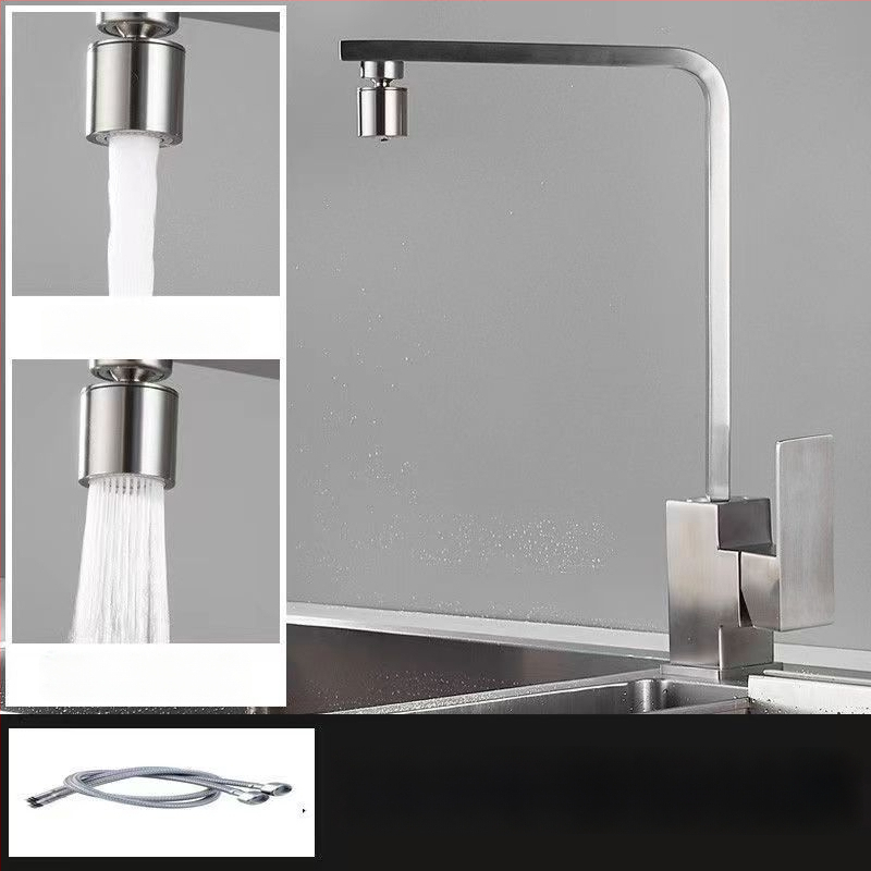 Nerezová kuchynská batéria, model 10090, miešací ventil, montáž typu sedadlo, keramický ventil s jadrom