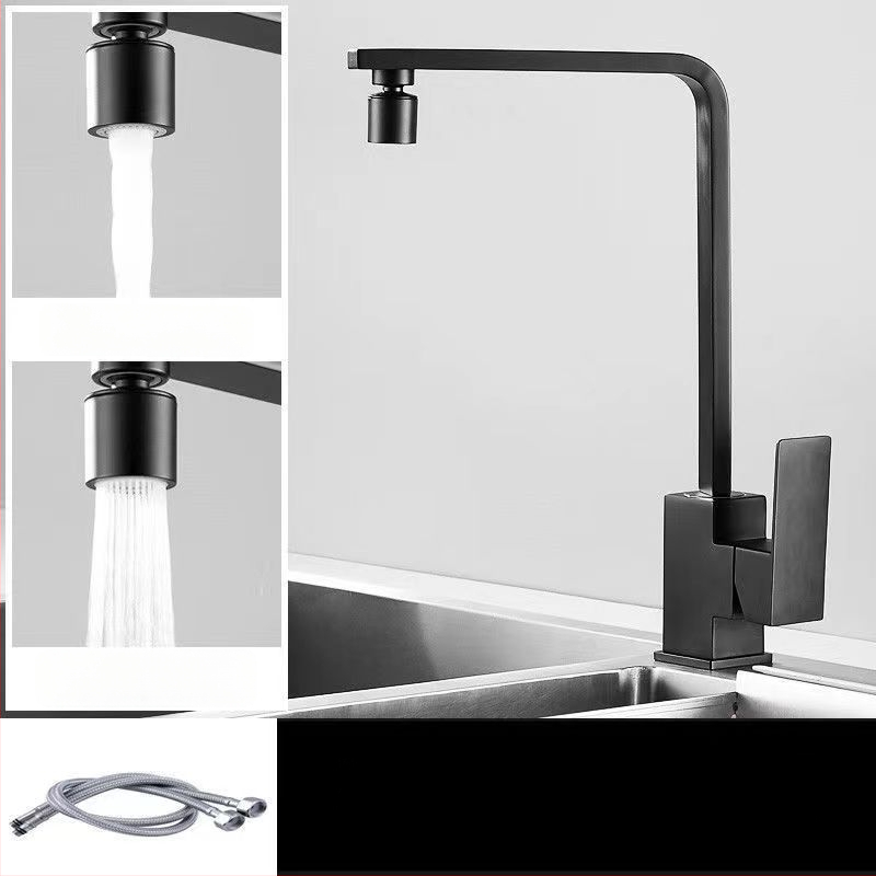 Nerezová kuchynská batéria, model 10090, miešací ventil, montáž typu sedadlo, keramický ventil s jadrom