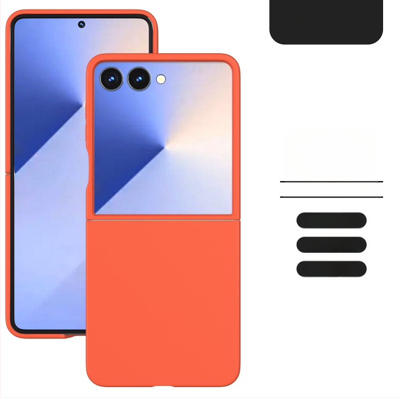 Θήκη για Samsung Z Flip7/Flip6 με αίσθηση δέρματος (PC υλικό • Κατασκευή με έγχυση • Προστασία από κραδασμούς • Αντι-αποτυπώματα • Υποστήριξη παραμετροποίησης)