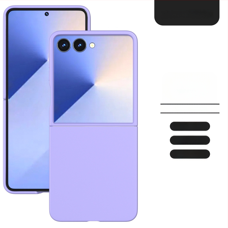 Θήκη για Samsung Z Flip7/Flip6 με αίσθηση δέρματος (PC υλικό • Κατασκευή με έγχυση • Προστασία από κραδασμούς • Αντι-αποτυπώματα • Υποστήριξη παραμετροποίησης)