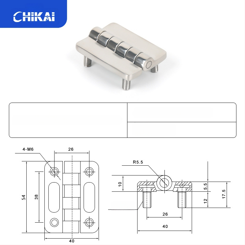 CL209 cinkötvözetű szokványos négyszögletes csukló disztribúciós dobozokhoz — modellek CL209-1, CL209-A, CL209-1C; anyag: cinkötvözet; felületkezelés: elektroplakkolás és polírozás; márka: Chikai