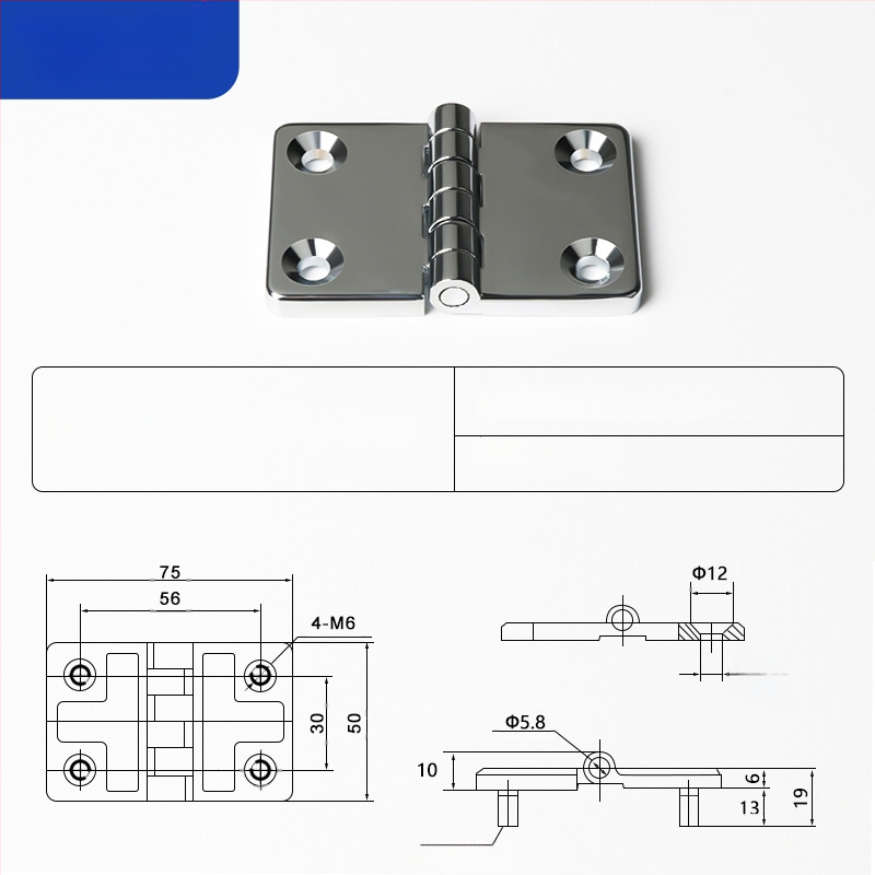 CL209 cinkötvözetű szokványos négyszögletes csukló disztribúciós dobozokhoz — modellek CL209-1, CL209-A, CL209-1C; anyag: cinkötvözet; felületkezelés: elektroplakkolás és polírozás; márka: Chikai