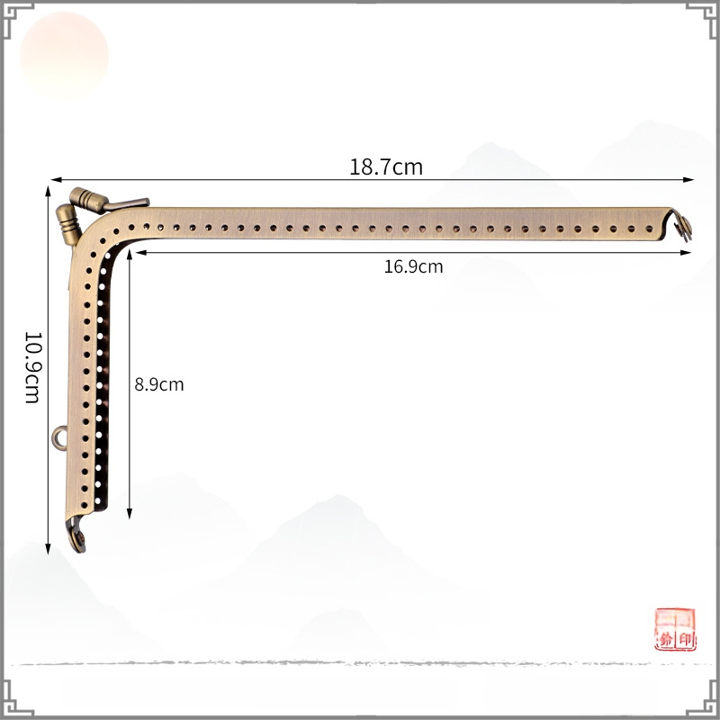 Príslušenstvo pre kabelky — kovové súčiastky tvaru L a tvaru 7, železo, XFL, odolné voči opotrebeniu, jar 2023