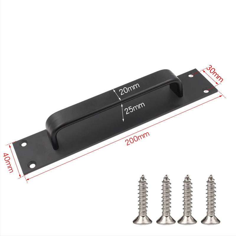 Sukop 41144 плъзгаща се дръжка за врати - алуминиева сплав, матово покритие, монтаж с лепило без пирони, подходяща за плъзгащи врати, дървени врати и стъклени кухненски шкафове