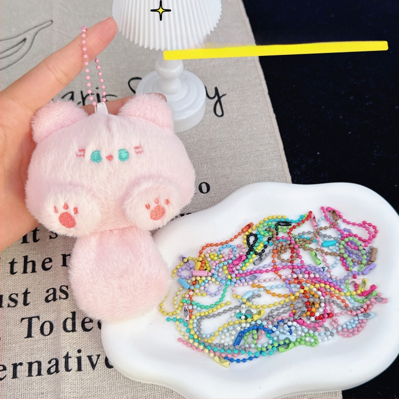 Meisente котешка плюшена ключодържател със писък, дълга опашка, пълнеж PP памук – за възраст 15–35