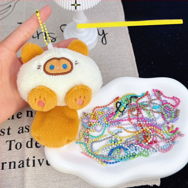 Meisente котешка плюшена ключодържател със писък, дълга опашка, пълнеж PP памук – за възраст 15–35