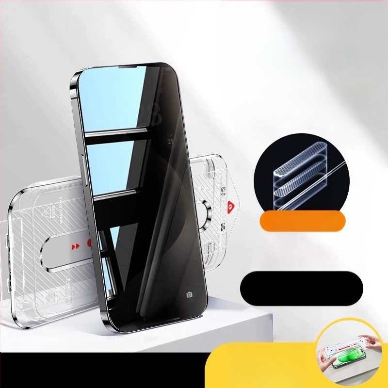 Protecție pentru ecran din sticlă temperată cu protecție AR pentru ochi, film frontal, calitate HD, compatibil cu iPhone 15 Pro Max, 16 Pro și 14 Plus