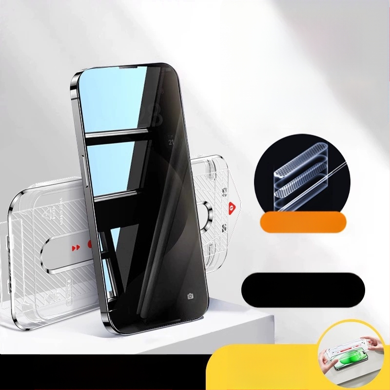 Protecție pentru ecran din sticlă temperată cu protecție AR pentru ochi, film frontal, calitate HD, compatibil cu iPhone 15 Pro Max, 16 Pro și 14 Plus