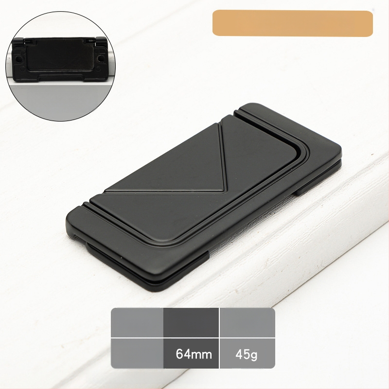 Skrivena plosnata ručka za ormariće, model 1218, cinkova legura, elektroplakiranje, za vrata ormarića, garderobu i ladice