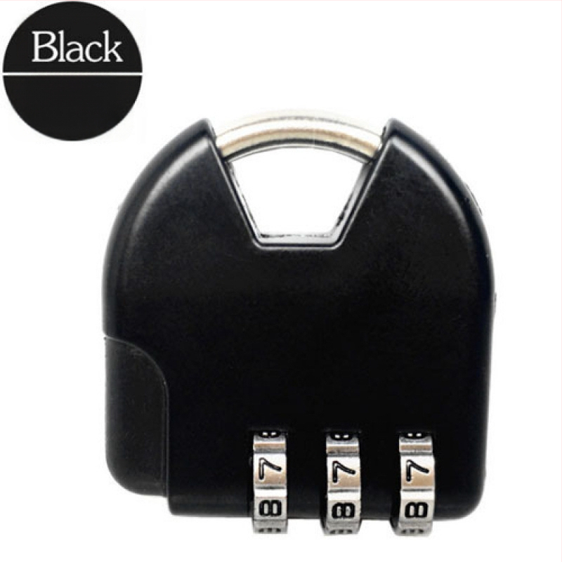 Mini fém lakat jelszavas zár poggyászhoz, fiókokhoz és edzőtermi szekrényekhez – karikatúra dizájn, modern minimalizmus, márka Unique, anyag: Egyéb