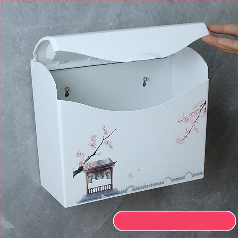 Plastični držač toaletnog papira, vodootporan, kompatibilan s ravnim papirom, model J896239024, 1 kom.