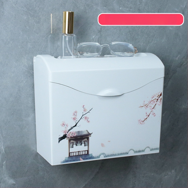 Plastični držač toaletnog papira, vodootporan, kompatibilan s ravnim papirom, model J896239024, 1 kom.