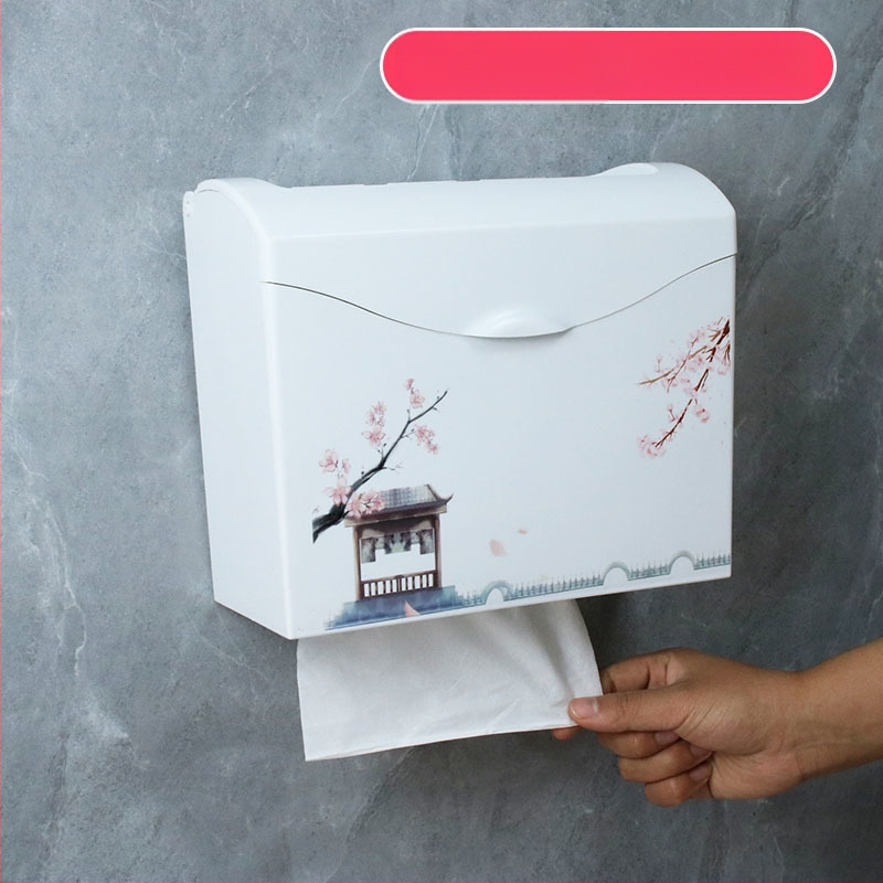Plastični držač toaletnog papira, vodootporan, kompatibilan s ravnim papirom, model J896239024, 1 kom.