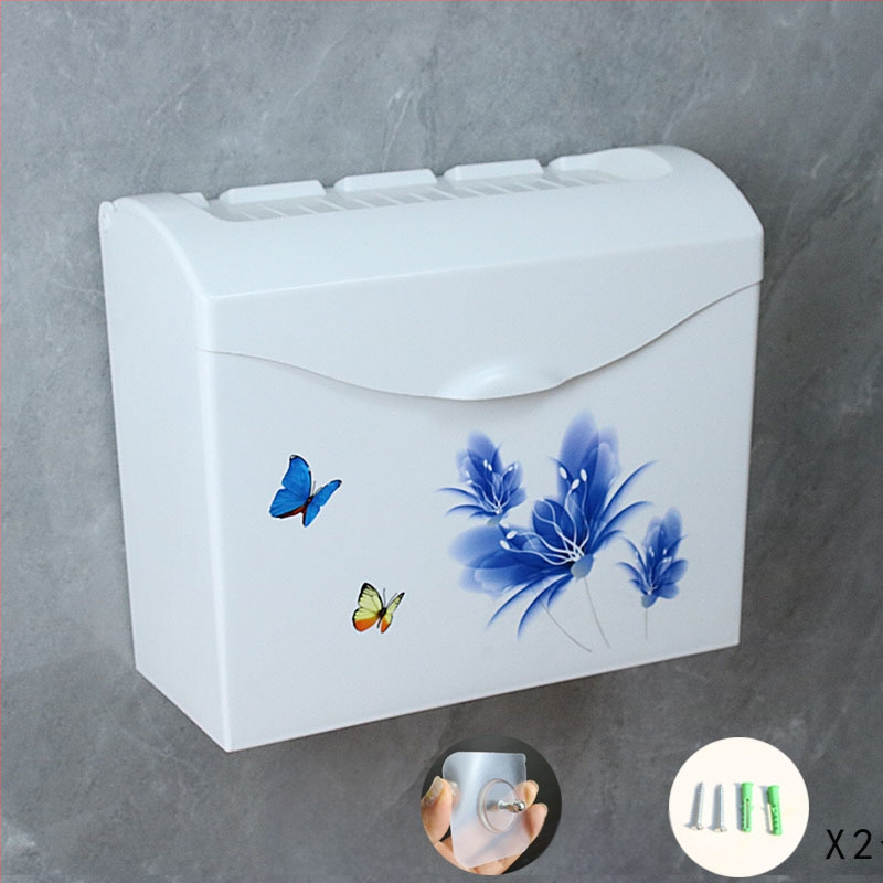 Plastični držač toaletnog papira, vodootporan, kompatibilan s ravnim papirom, model J896239024, 1 kom.