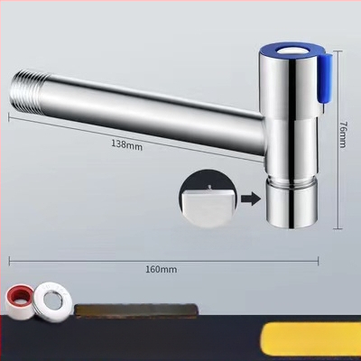 Mini uhlový ventil z 304 nerezovej ocele pre horúcu vodu, in-wall montáž, model Mini Angle Valve, prevádzkový tlak 1,2 MPa, materiál: oceľ