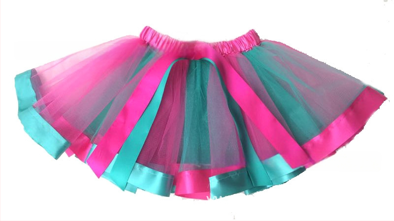 Fustă pentru copii cu croială neregulată – material din nylon; material principal 90% poliester, pentru fete 3–8 ani, vară