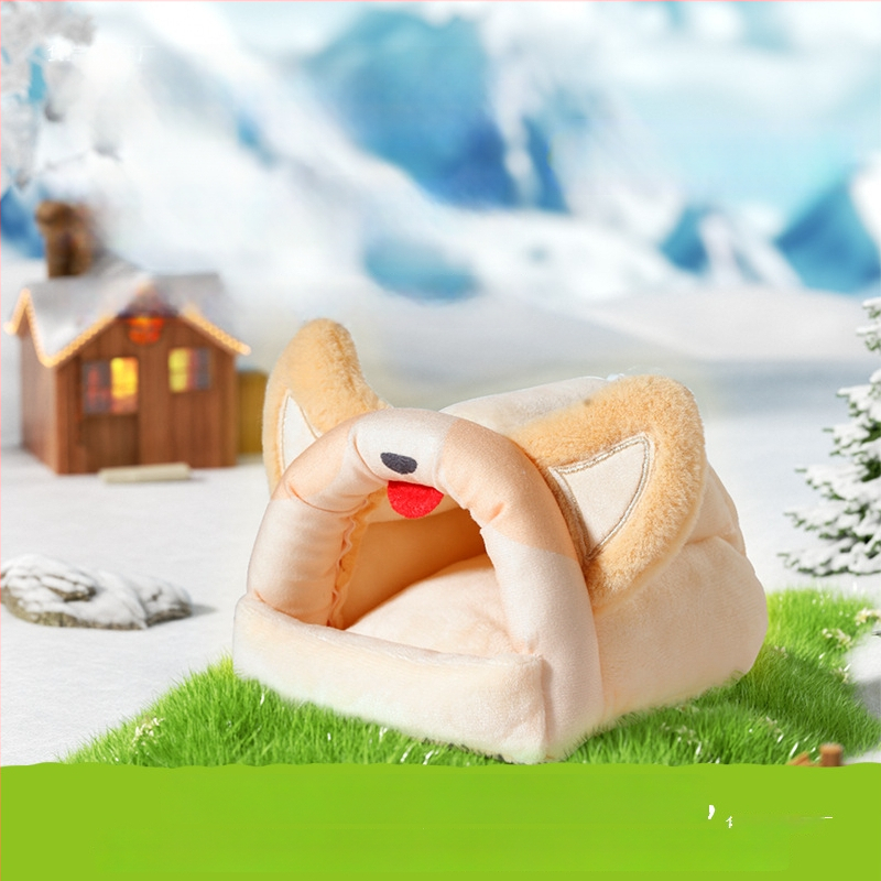 Κουκούλι για κατοικίδια για χειμώνα — υλικό από μεταξωτό λουλούδι; χειμερινό καταφύγιο μικρών ζώων