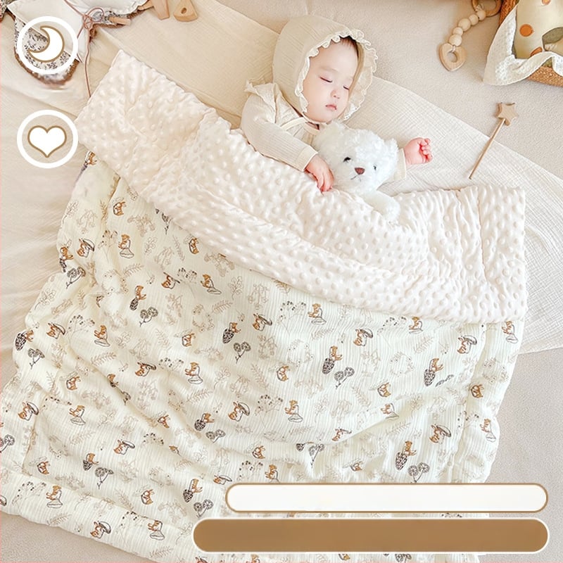 Detská perina na štyri ročné obdobia pre novorodencov – kryt na jeseň-zimu, výplň z hodvábnych vlákien, poťah z 100% bavlny, vhodná pre deti do 10 rokov