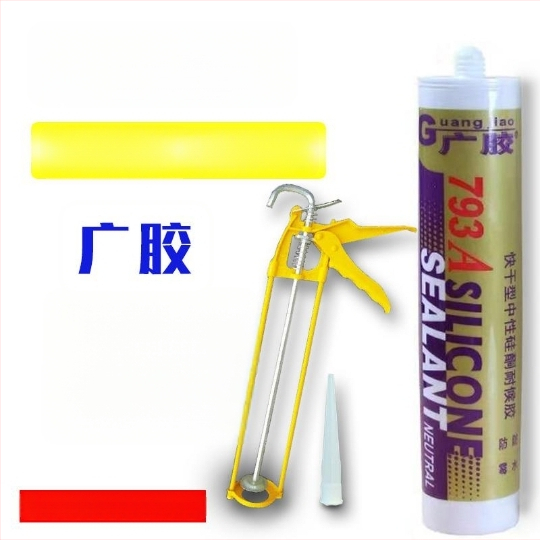 793-A Üvegszilikon ragasztó, gyors kötésű, semleges szilikon, tartós ragasztó-tömítő, átlátszó