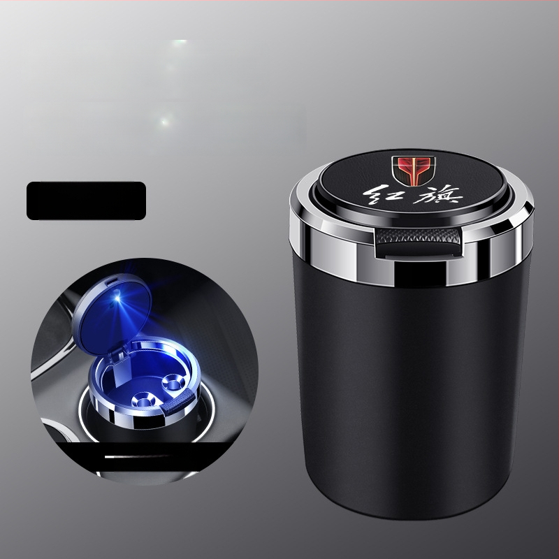 Пепелник за кола със метален вътрешен съд, огнеупорен, кожа-текстурирана повърхност, изработен от пластмаса и метал чрез инжекционно формоване, универсален за автомобили и дома