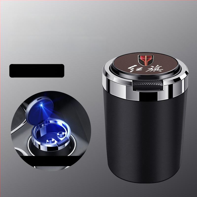 Пепелник за кола със метален вътрешен съд, огнеупорен, кожа-текстурирана повърхност, изработен от пластмаса и метал чрез инжекционно формоване, универсален за автомобили и дома