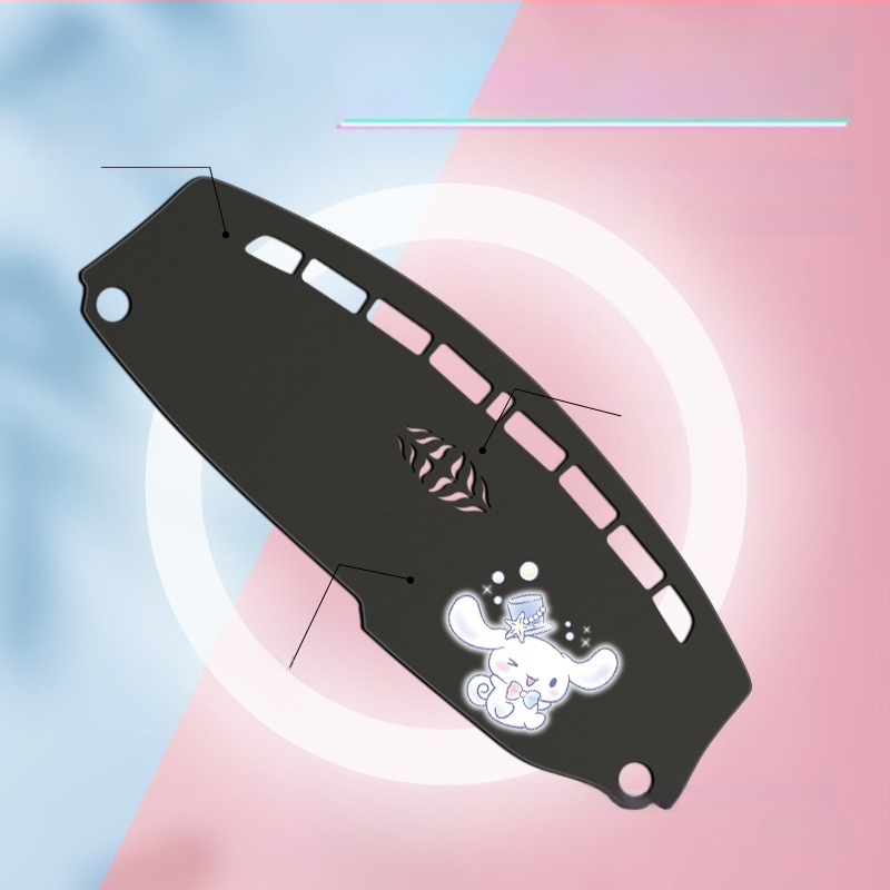 Μάτ ταμπλό αυτοκινήτου από microfiber δέρμα, κάλυμμα κεντρικής κονσόλας, προστασία από αντανακλάσεις στον πίνακα οργάνων