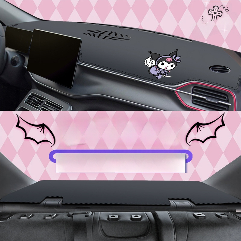 Μάτ ταμπλό αυτοκινήτου από microfiber δέρμα, κάλυμμα κεντρικής κονσόλας, προστασία από αντανακλάσεις στον πίνακα οργάνων