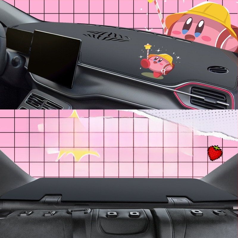 Μάτ ταμπλό αυτοκινήτου από microfiber δέρμα, κάλυμμα κεντρικής κονσόλας, προστασία από αντανακλάσεις στον πίνακα οργάνων