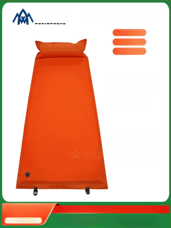 Soar Kamuflált mintázatú automatikusan felfújható nedvességálló alátét kempingezéshez és vészhelyzeti képzéshez — 210T poliészter, 1 személy, 1,5 kg, automatikus felfújás