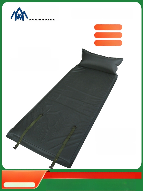 Soar Kamuflált mintázatú automatikusan felfújható nedvességálló alátét kempingezéshez és vészhelyzeti képzéshez — 210T poliészter, 1 személy, 1,5 kg, automatikus felfújás