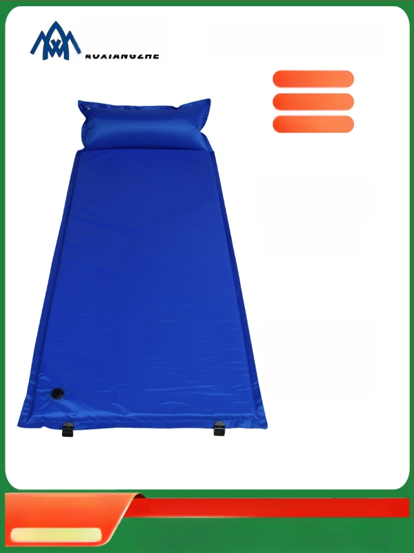 Soar Kamuflált mintázatú automatikusan felfújható nedvességálló alátét kempingezéshez és vészhelyzeti képzéshez — 210T poliészter, 1 személy, 1,5 kg, automatikus felfújás