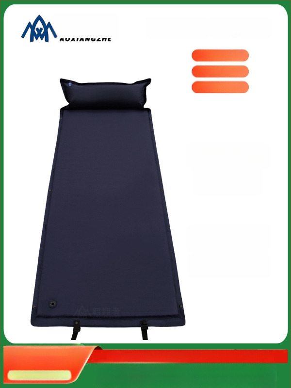 Soar Kamuflált mintázatú automatikusan felfújható nedvességálló alátét kempingezéshez és vészhelyzeti képzéshez — 210T poliészter, 1 személy, 1,5 kg, automatikus felfújás