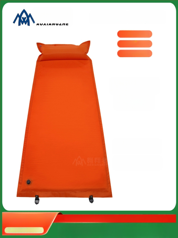 Soar Kamuflált mintázatú automatikusan felfújható nedvességálló alátét kempingezéshez és vészhelyzeti képzéshez — 210T poliészter, 1 személy, 1,5 kg, automatikus felfújás