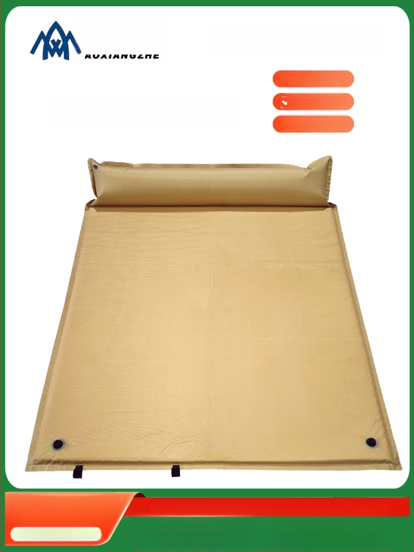 Soar Kamuflált mintázatú automatikusan felfújható nedvességálló alátét kempingezéshez és vészhelyzeti képzéshez — 210T poliészter, 1 személy, 1,5 kg, automatikus felfújás