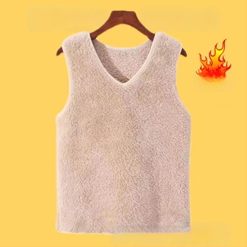 Ženské bezrukávové termo vesty, regulárny strih, polo golier, chenille tkanina, 90–95% Spandex (Jar 2025)