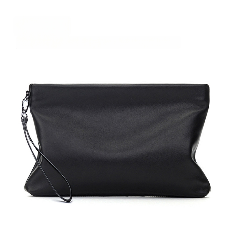 Geantă de mână din piele naturală pentru bărbați (Stil: European și American; Material: Piele naturală; Caracteristici ale pielii: Piele de miel; Funcție: antibacteriană)