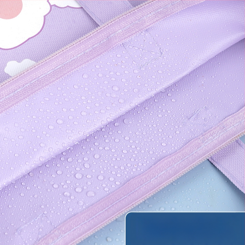 Bedome Σχολική τσάντα από καμβά με φερμουάρ, Καρτούν σχέδιο