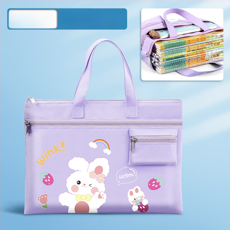 Bedome Σχολική τσάντα από καμβά με φερμουάρ, Καρτούν σχέδιο